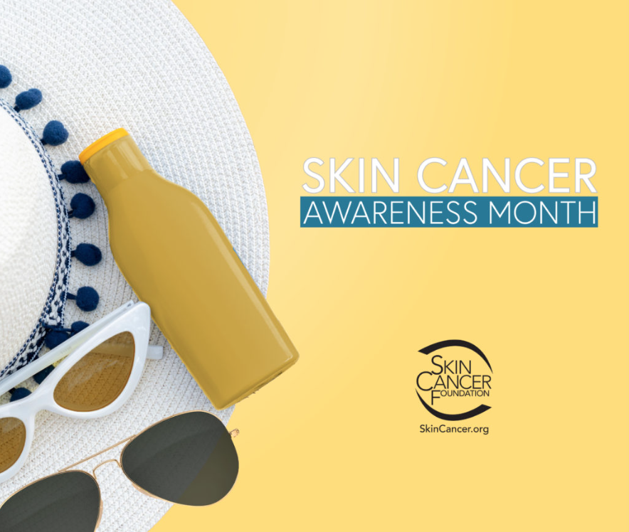 skin cancer awareness collage
